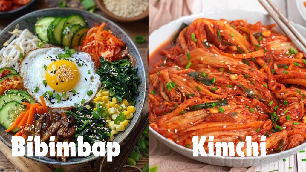 Bibimbap and Kimchi at Gung The Palace in Gurgaon